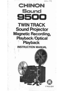 Chinon 9500 manual. Camera Instructions.